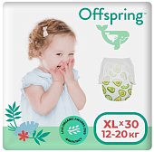 Offspring (Оффспринг) подгузники-трусики детские размер XL, 12-20 кг 30 шт авокадо, Fujian Blue Great Sanitary Articles Co., Ltd.