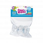 Соска молочная классической формы со средним потоком (силикон) Дино и Рино (Dino & Rhino), 2шт, Компания и К, ООО